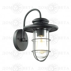 Odeon Light 4171/1W ODL19 310 черный/прозрачный Уличный настенный светильник IP44 E27 1*60W HELM